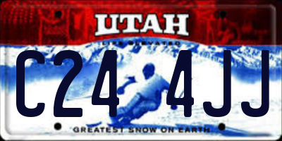 UT license plate C244JJ