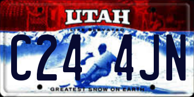 UT license plate C244JN