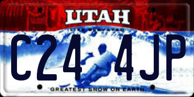 UT license plate C244JP