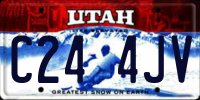 UT license plate C244JV