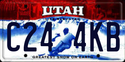UT license plate C244KB
