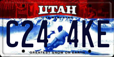 UT license plate C244KE