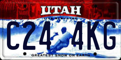 UT license plate C244KG