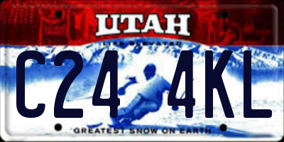 UT license plate C244KL