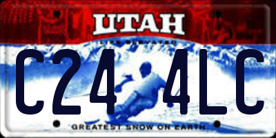 UT license plate C244LC