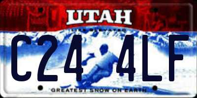 UT license plate C244LF