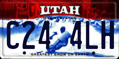 UT license plate C244LH