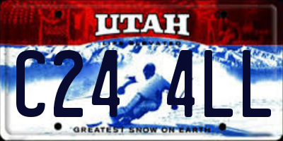 UT license plate C244LL