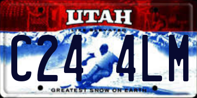 UT license plate C244LM