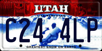 UT license plate C244LP