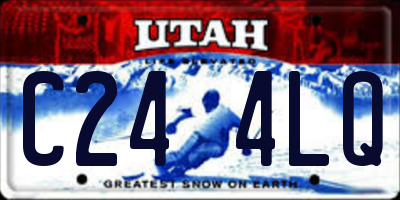 UT license plate C244LQ