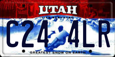 UT license plate C244LR