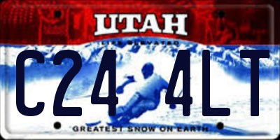 UT license plate C244LT