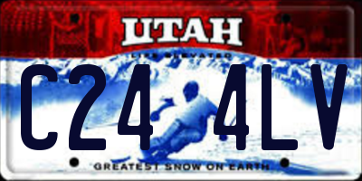UT license plate C244LV