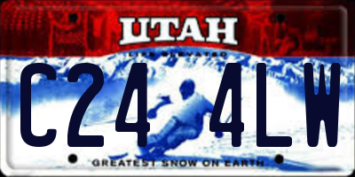 UT license plate C244LW