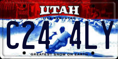UT license plate C244LY