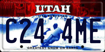 UT license plate C244ME