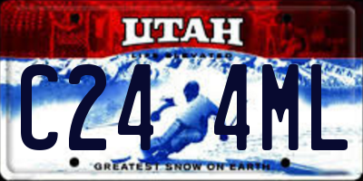 UT license plate C244ML