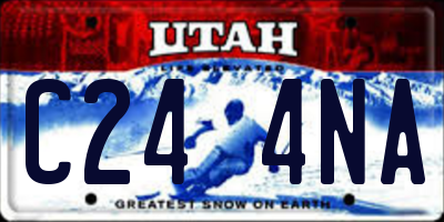 UT license plate C244NA