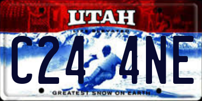UT license plate C244NE