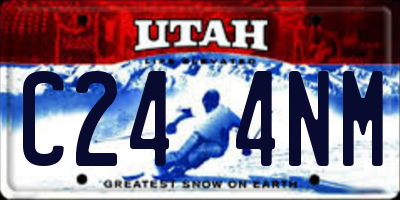UT license plate C244NM