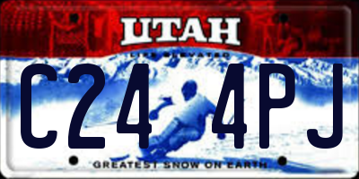 UT license plate C244PJ