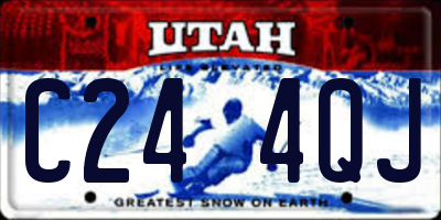 UT license plate C244QJ