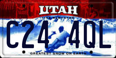 UT license plate C244QL