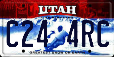 UT license plate C244RC