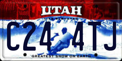 UT license plate C244TJ