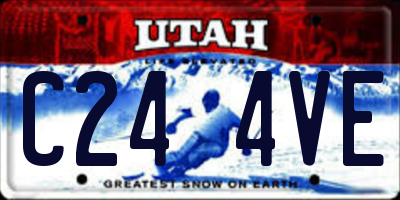 UT license plate C244VE