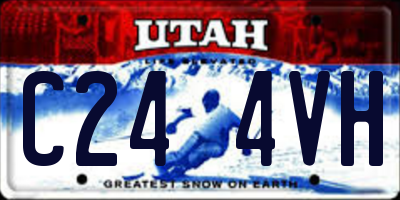 UT license plate C244VH