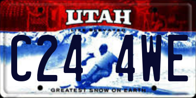 UT license plate C244WE