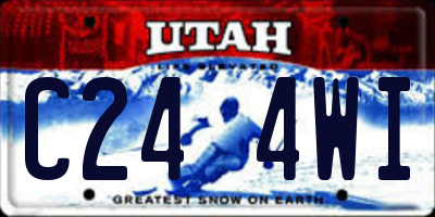 UT license plate C244WI