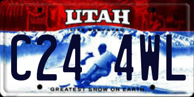 UT license plate C244WL