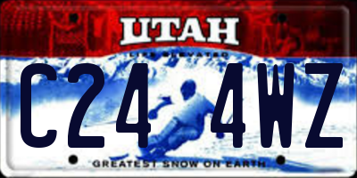 UT license plate C244WZ