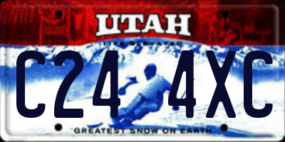 UT license plate C244XC