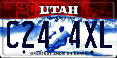 UT license plate C244XL