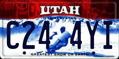 UT license plate C244YI
