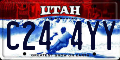 UT license plate C244YY