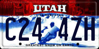 UT license plate C244ZH