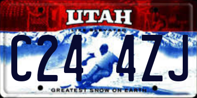 UT license plate C244ZJ