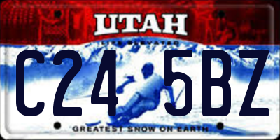 UT license plate C245BZ