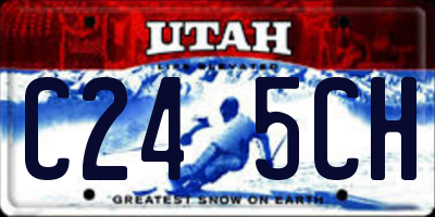 UT license plate C245CH