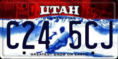 UT license plate C245CJ