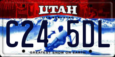 UT license plate C245DL