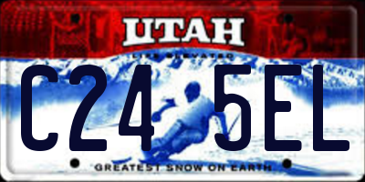 UT license plate C245EL