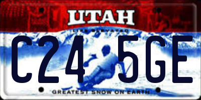 UT license plate C245GE