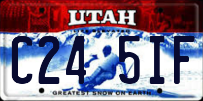 UT license plate C245IF