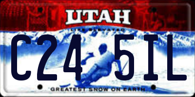 UT license plate C245IL